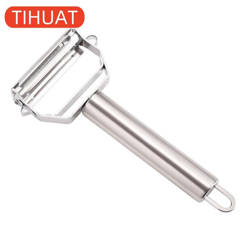 Edelstahl Gemüseschäler Multifunktionaler Kartoffelschäler Obst Kartoffelschneider Gemüsehobel Küche Küchenzubehör Kochwerkzeuge 1pcs