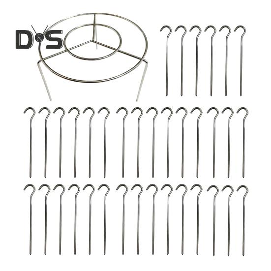 Air Fryer Spießständer, Edelstahl Vertikaler Grillhalter zum Grillen von Kabobs, Spießen, Air Fryer Zubehör für Grillliebhaber 36pcs