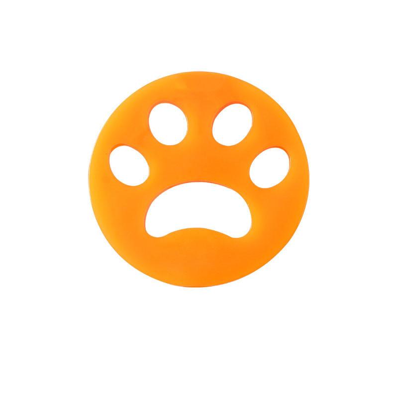 Multifunktionaler Silikonaufkleber Wohnen Zuhause Wäsche Reinigungsgeräte Fusselentferner Filterball Sofa Tierhaare Aufkleber Kleidung Waschmaschine Einzigartig orange