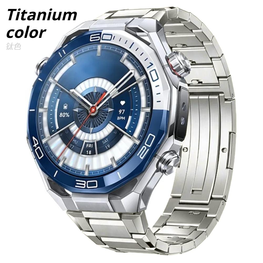 22mm Titanarmband für HUAWEI WATCH Ultimate 1/2 Buds Metall Luxus Schnellverschlussband für Huawei Watch 5 4/GT 6 5 4 Pro 3 2 46mm GT2e GT3 SE Armband Huawei GT3 Pro 46mm timberwolf