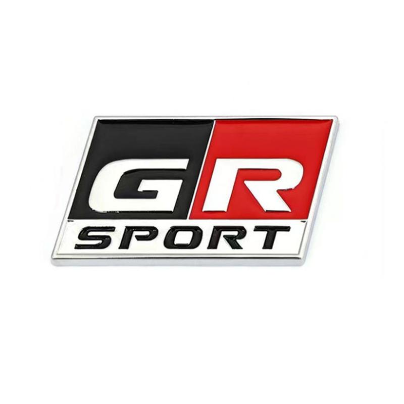 Autoaufkleber, Logo, 3D-Metallbeschriftung, Emblem, Abzeichen, Aufkleber für GR Sport C-HR RAV4 Avensis Prado Prius Autozubehör silber