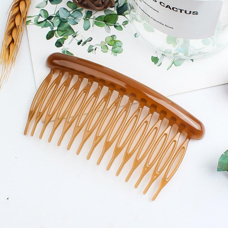 15 zähne Matte Candy Farbe Haar Kamm Clip Haar Styling Zubehör Frauen Gebrochenes Haar Haarnadeln Kopfschmuck Hochzeit Haar DIY schmuck