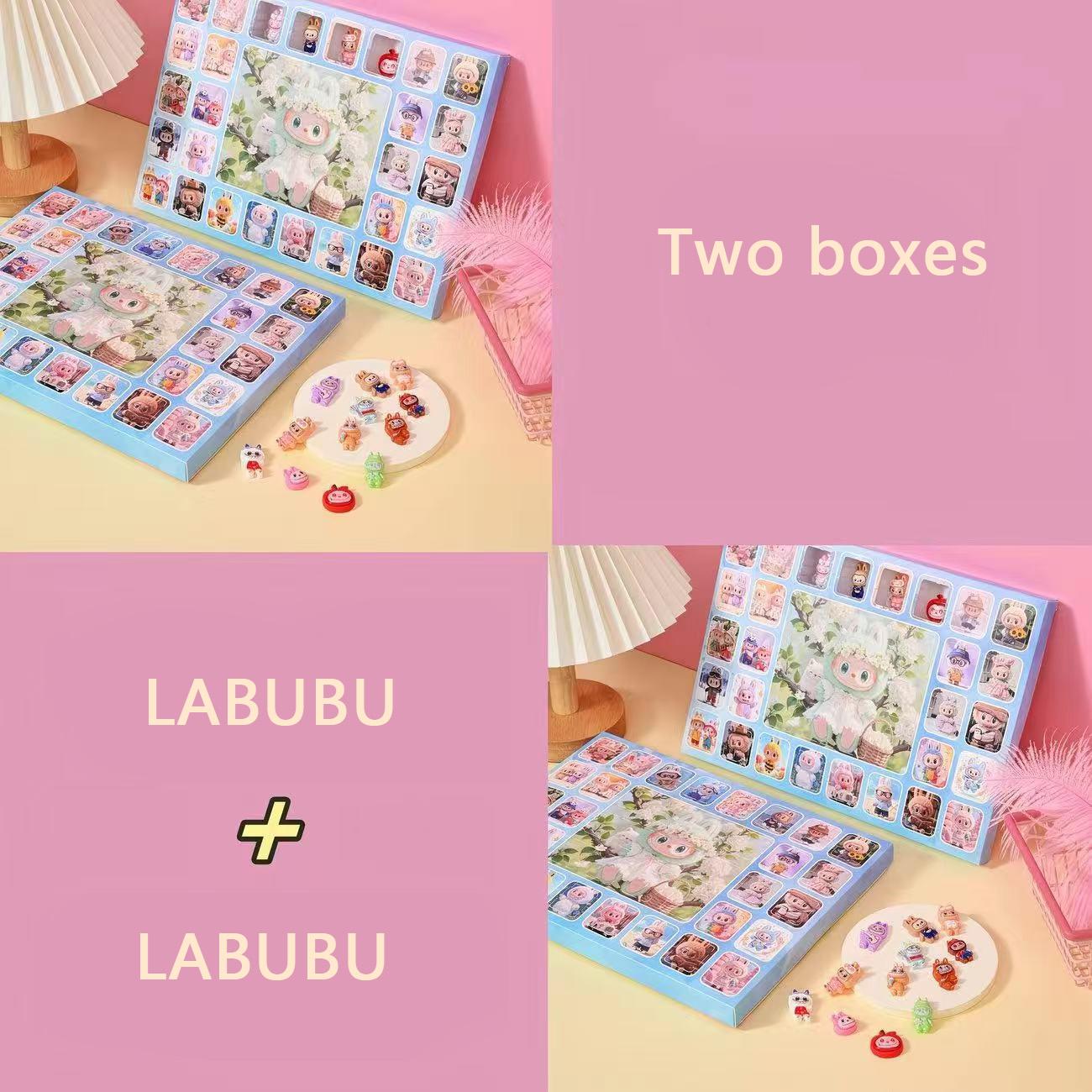 Zootopia/lafufu Blind Box, Enthält 40 verschiedene Modelle, Halloween-Dekorationen, Weihnachtsgeschenke für Kinder, Erwachsene und Jugendliche 80 holes-labubu+labubu