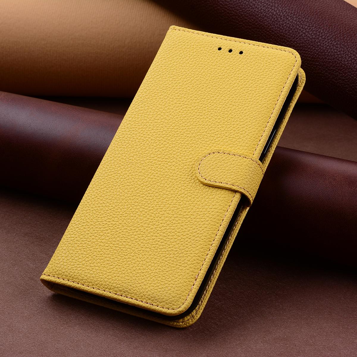 Leder Brieftasche Flip Case für iPhone 15 14 13 12 11 Pro Max Telefon Schutzhülle Abdeckung für iPhone 7 8 SE 2 3 2022 2020 14 15 Plus Karte Slot Halter For iPhone 7 Plus / 8Plus gelb
