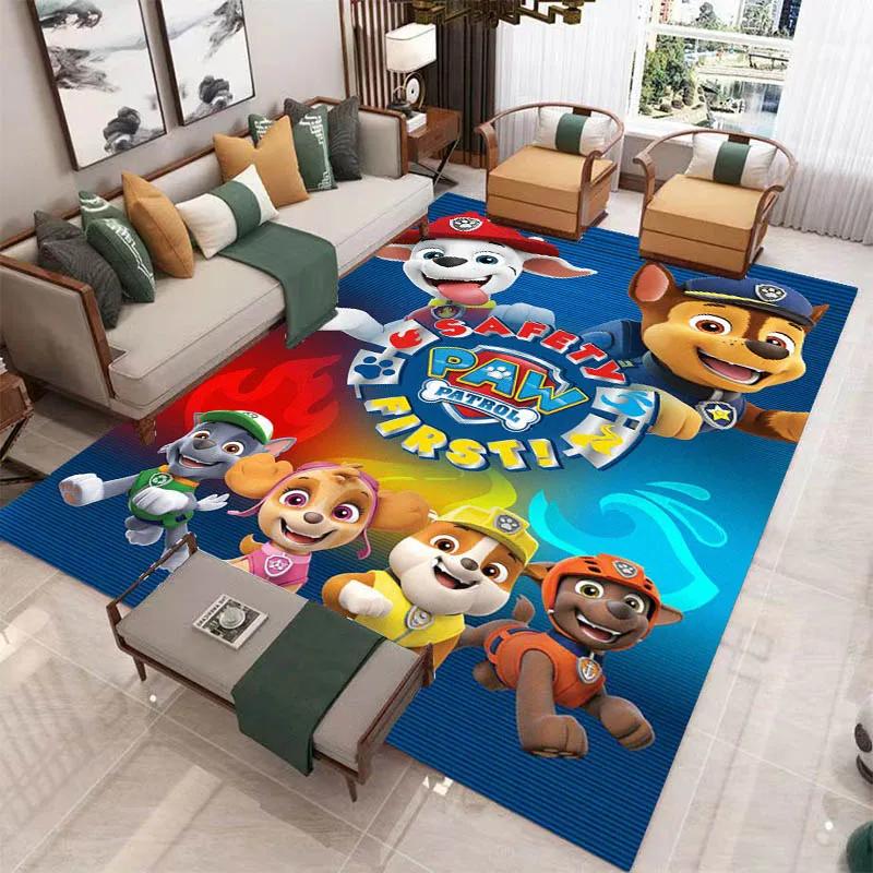 3D Cartoon PAW P-Patrol bedruckter Teppich Wohnzimmer Schlafzimmer Teppich Rutschfester Teppich Zuhause Schlafzimmer Dekoration Läufer Geburtstag Geschenk 40x60cm