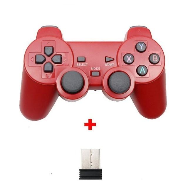 2,4G Wireless Gamepad Controller Für PC/ PS3/ TV Box/ Android Telefon Joystick Für Super Konsole X Pro Video Spiel Konsole 4 rot