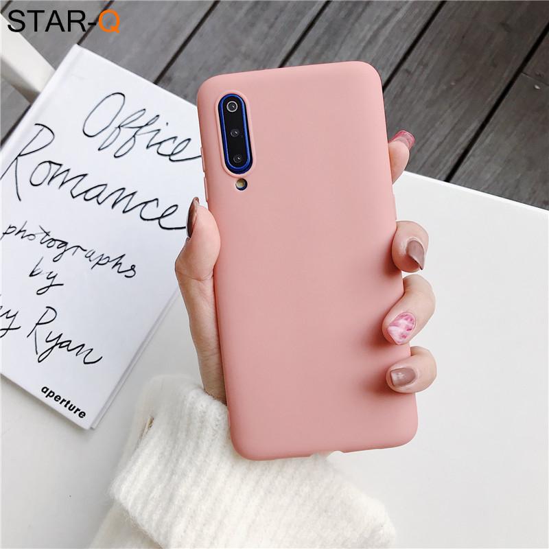 Candy Color Silikon Handyhülle für Samsung Galaxy A50 A70 A30 A40 A20 A10 Galaxi A51 A71 A20e M30s A7 2018 Matte Soft Tpu Hüllen a20s orange
