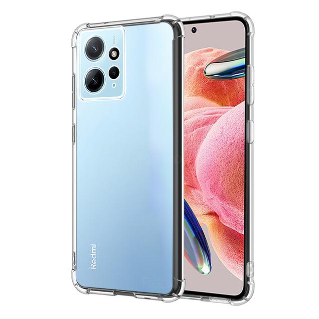 Klare Airbag-Stoßdämpferhülle für Xiaomi Redmi Note 12 4G 5G Note 12 Pro Plus Turbo Weiches Silikon Transparente Anti-Fall-Telefonabdeckung Redmi 12C A1 Plus For Redmi Note 12 4G transparent