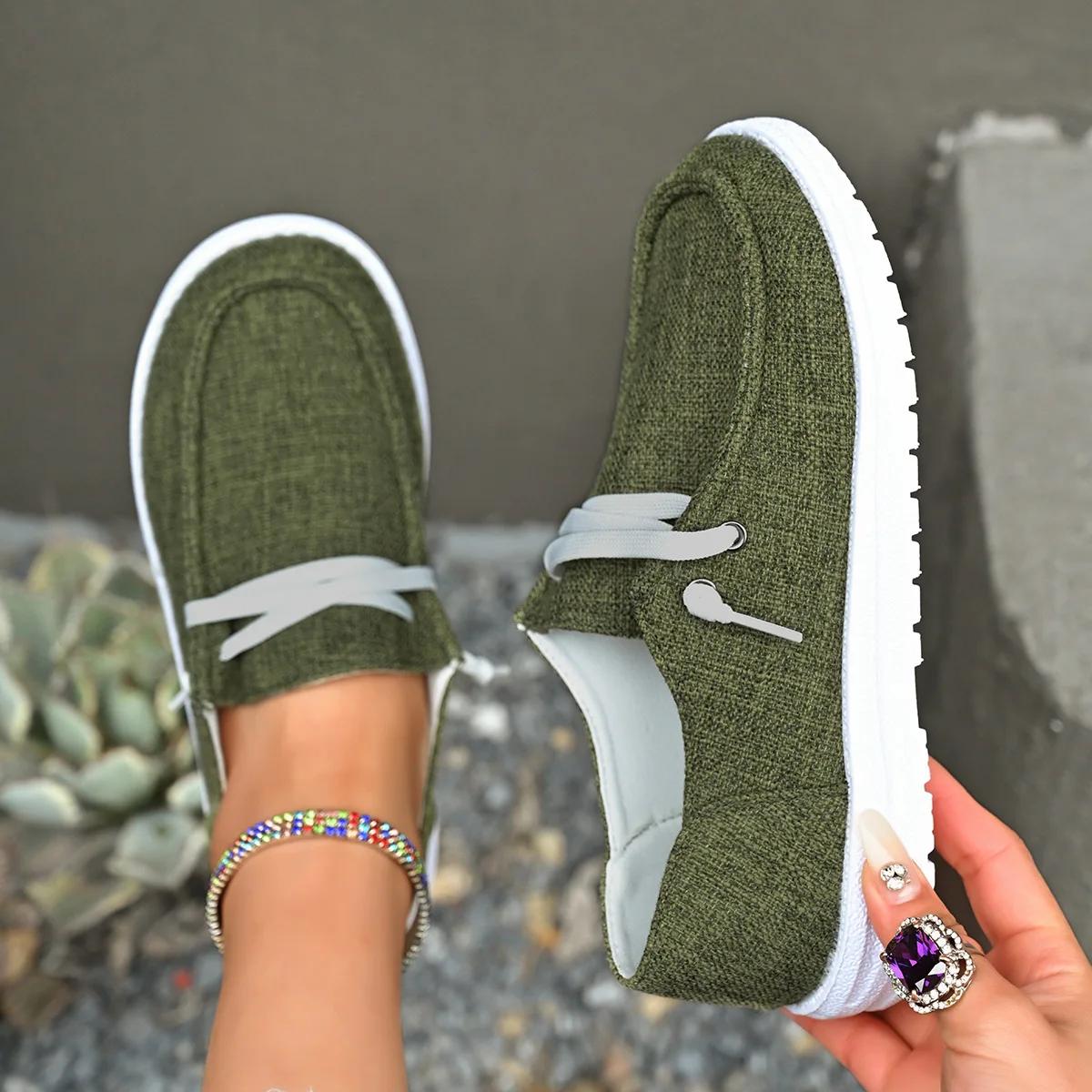 Frühling und Herbst Neue Mode Damen Vulkanisierte Sportschuhe Damen Casual Flache Schuhe Damen Modeschuhe 2026 37 dunkelgrüne