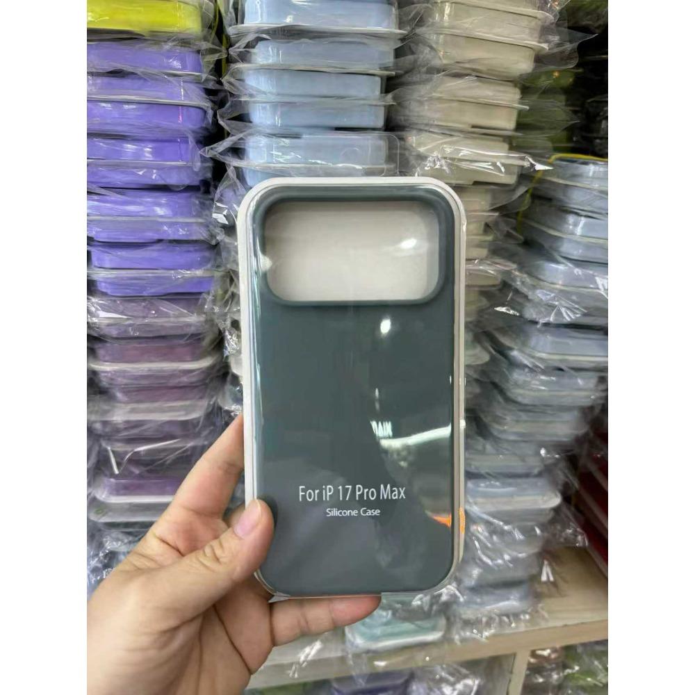 INS Stil Trendige Süßigkeiten-Farbe Glatte Hülle für iPhone 17 Pro Max Air 16E 15 14 Plus 13 12 11 Original Flüssigsilikon Anti-Drop Weiche Hülle iPhone 11 Pro Max gray