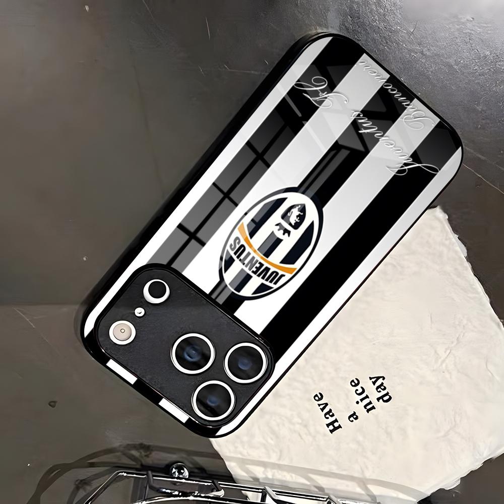 J-Juventus-SE Handyhülle Für IPhone 17 Pro Max 16 15 14 Pro Max 13 11 X Xs Xr 8 7Plus Glasabdeckung iPhone17