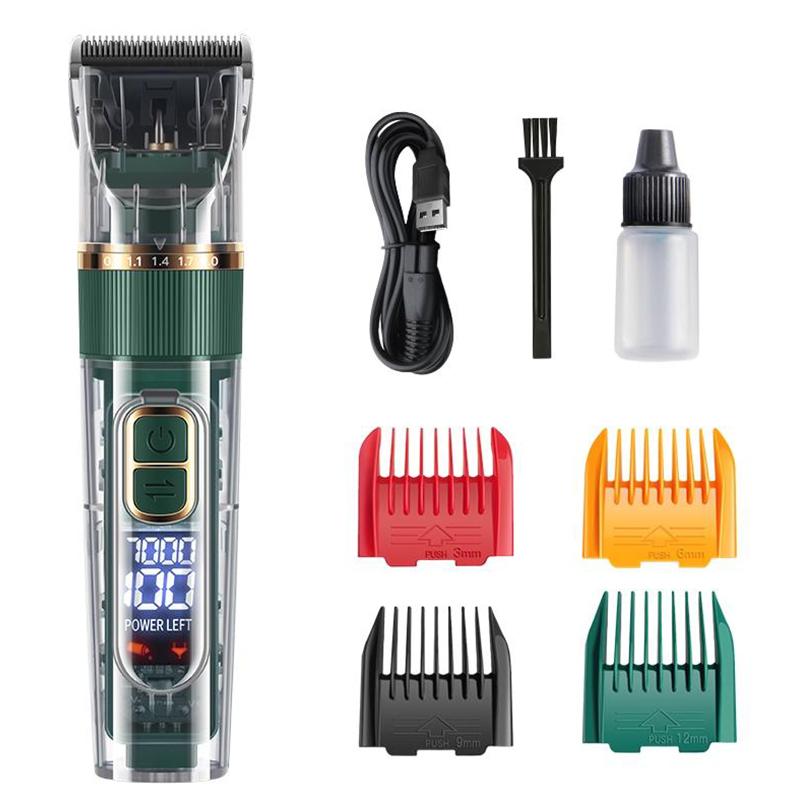 Elektrischer Haarschneider für Haustiere, Hunde-Schönheitsschneider, Rasierer, komplettes Set, wasserdicht, multifunktionales Reinigungszubehör