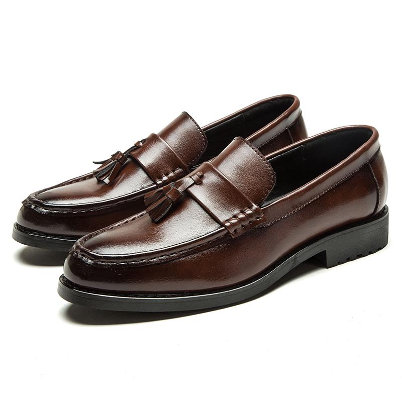 Männer Kleid Schuhe Herren Schuhe Luxus Marke Leder Hochzeit Schuhe Männer Oxfords Formale Schuhe Mann 38 braun