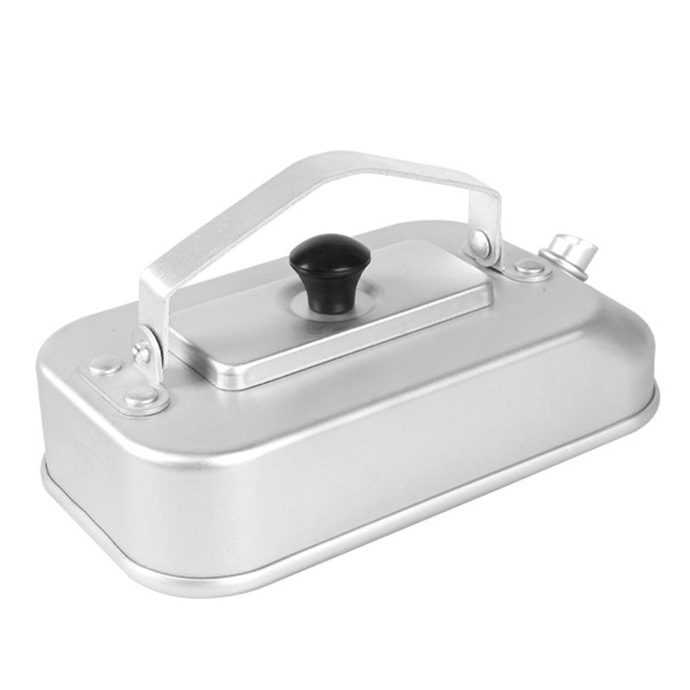 Camping-Wasserkocher, tragbare Aluminium-Tee- und Kaffeekanne, ultraleichte Teekanne, 300 ml, mit Griff für Camping silber