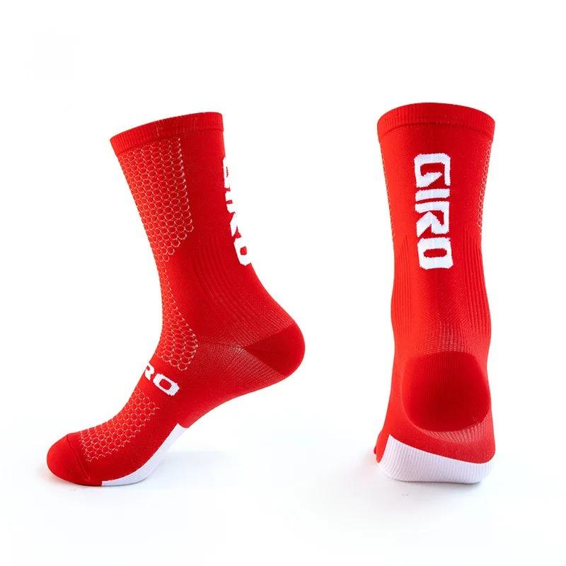 Pro Racing Kompressions-Radsocken Kompression Atmungsaktiv Mountainbike Rennsocken Herren Damen calcetines ciclismo hombre red