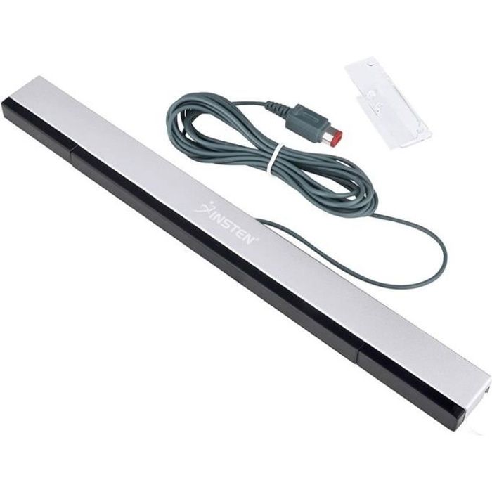 INSTEN® Capteur Récepteur infrarouge filaire Sensor Bar Pour Console Manette de Jeux Télécommande Wiimote Nintendo Wii et Wii U schwarz
