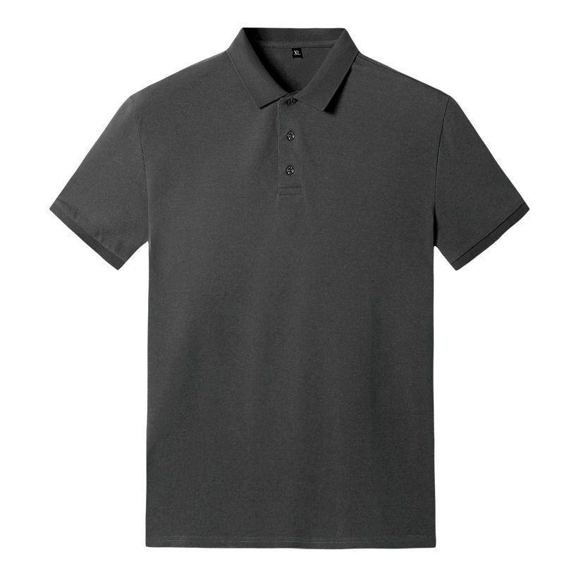 Poloshirt Herren 8XL Large - Sommer Business Casual Revers T-Shirt für Übergrößen 7XL dunkelgraue