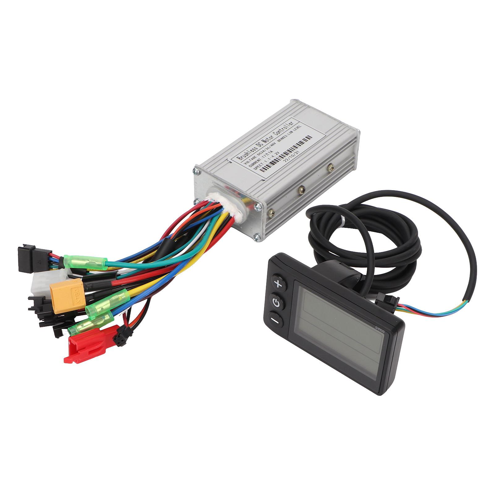 17A 3 Modi Sinus Welle Controller Kit mit S866 Panel Elektrische Fahrrad Bürstenlosen Motor Controller für