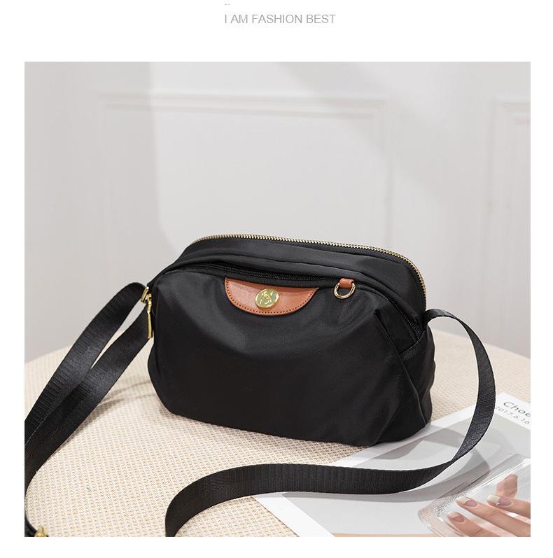 Neue Sommer Oxford Stoff Damen Tasche Schlicht und einfach zu kombinieren Pendler Tasche Große Kapazität Ein Schulter Umhänge Nylon Canvas Tasche white