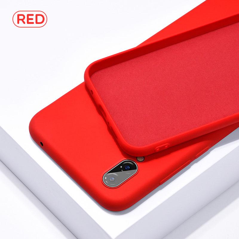 Hülle für Huawei P20 Lite P30 Pro P Smart Z Y5 Y6 Y7 Y9 2019 Silikonhülle für Honor 8X 9 10 10i 20 20i Nova 4 3 3i Handyhüllen For Huawei P30 Lite rot