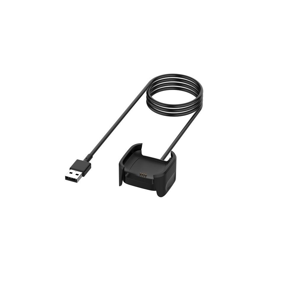 1 m USB-Ladekabel, Ladekabel für Fitbit Versa 2 Smart Watch, Schwarz
