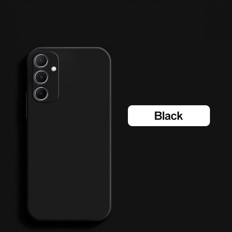 Für Samsung A55 A15 A54 Hülle Weiche Flüssigsilikon-Telefonhüllen für Samsung Galaxy A55 A15 A54 5G Stoßfeste Abdeckung für Samsung A55 For Samsung A54 5G schwarz