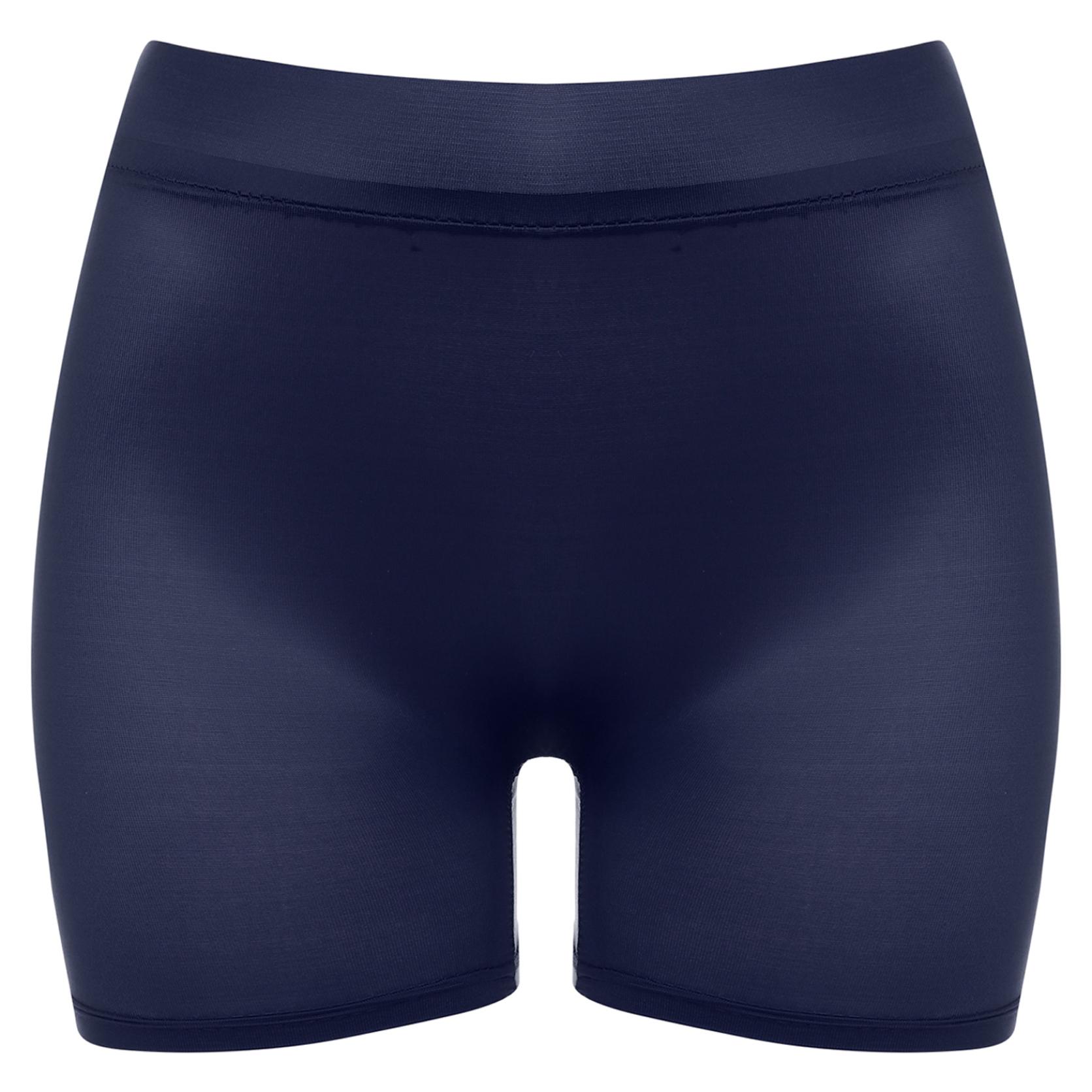 Damen-Shorts mit hoher Elastizität, niedriger Leibhöhe, kurze Unterwäsche, Nachtwäsche, Mini-Shorts, durchsichtige enge Paket-Shorts One Size navy blau