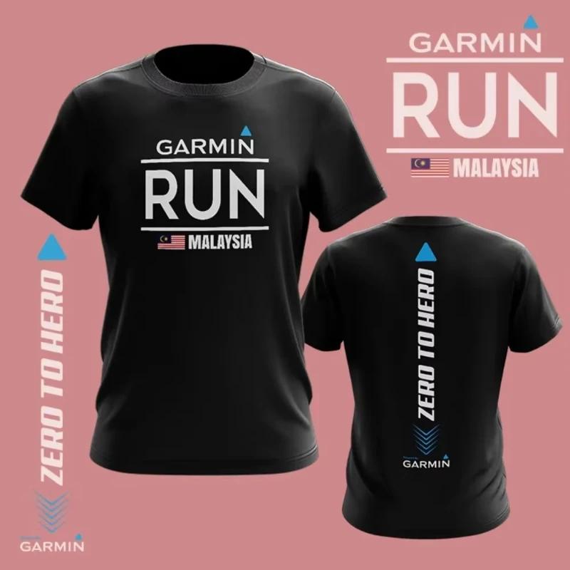 2026 Neues Mode-T-Shirt Garmin Baumwoll-T-Shirt Baju Garmin Mikrofaser Geeignet für Sportaktivitäten Unesix Oversize-T-Shirt S weiß