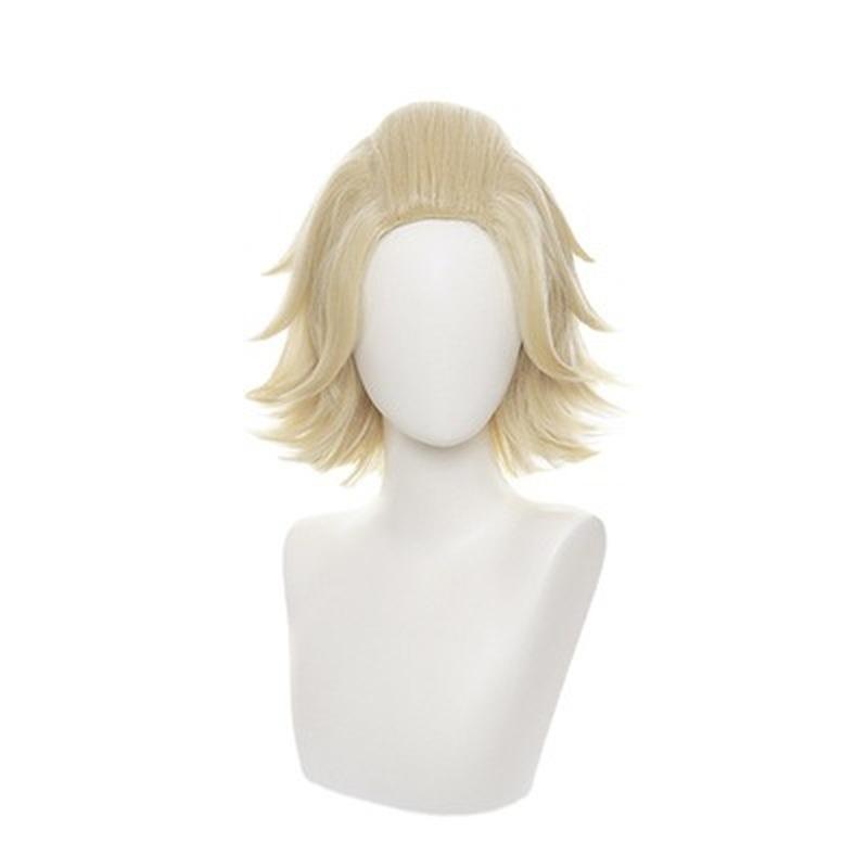 Anime Tokyo Revengers Manjirou Sano Manjiro Perücke Cosplay Kostüm Hitzebeständige Synthetische Haar Männer Frauen Licht Goldene Perücken