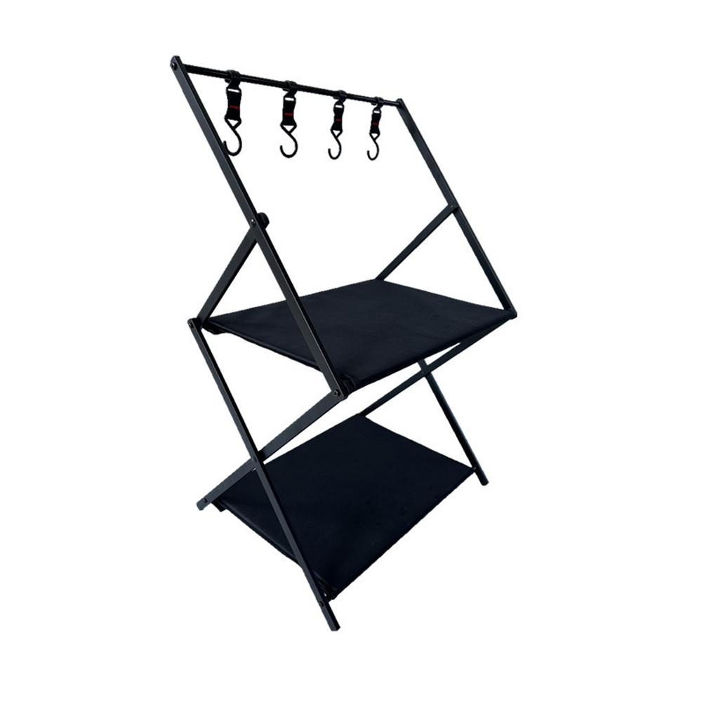 Outdoor Camping 3 Tier Aluminium Legierung Multifunktionale Lagerung Rack Oxford Tuch Panel Picknick Rack 2 Tier