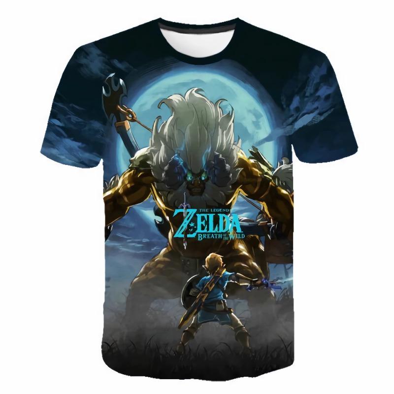 Kinder T-Shirts Neue Animation 3D Digitaldruck Lässiges und bequemes Kinder-T-Shirt Sommer Mode Jungen T-Shirt 160