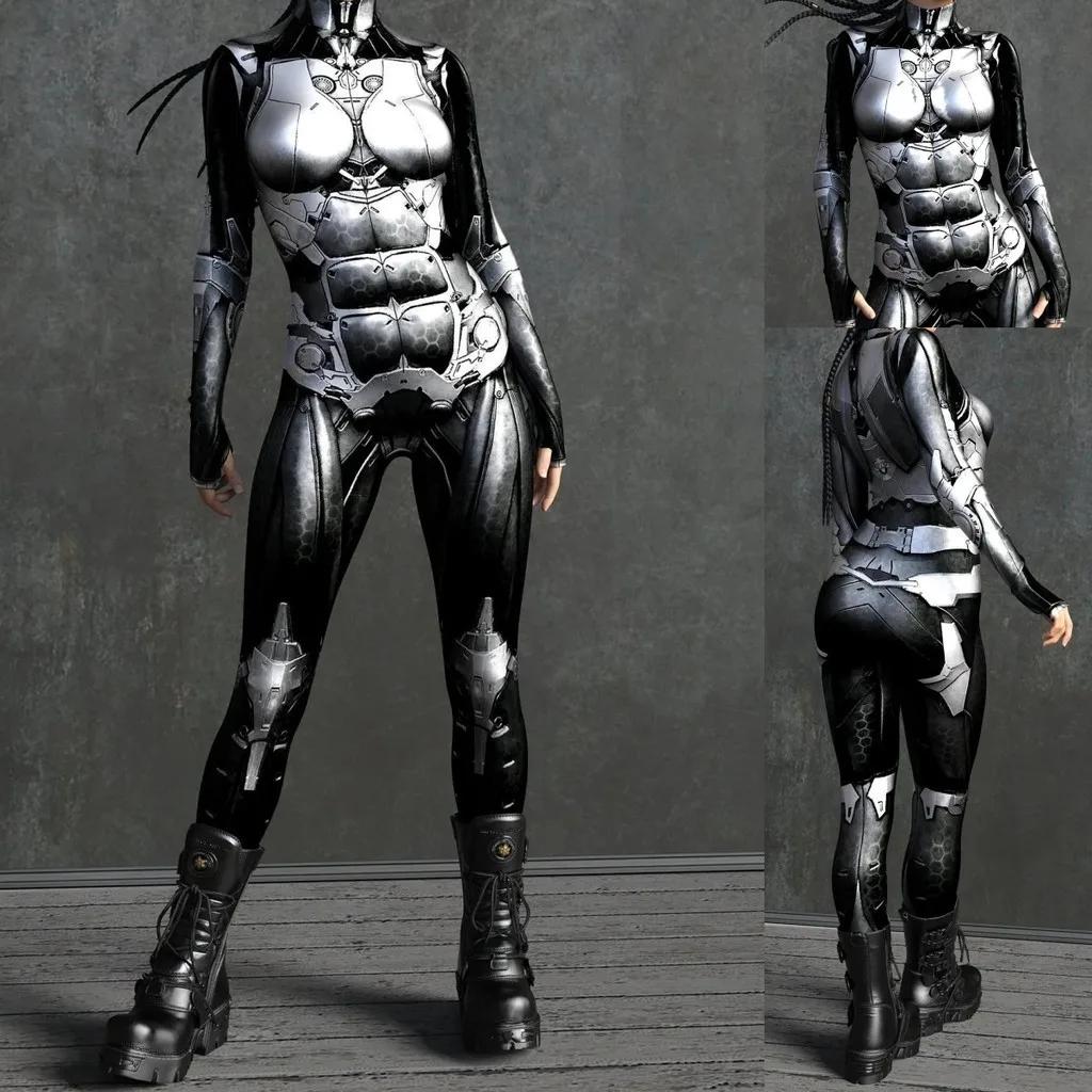 3D Digitaldruck Bühnenkostüme für Erwachsene Halloween-Event Karneval Mottoparty Cosplay Kostüm Rollenspiel Spiel Anzug M