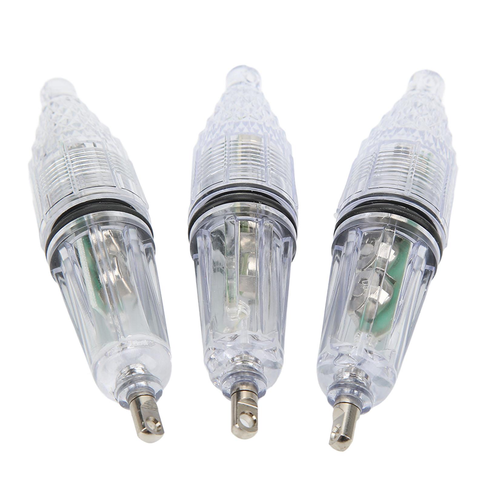 3PCS LED Unterwasser Angeln Licht Locken Fisch Köder Locken Lampe Farbwechsel Blinkende Angeln Licht