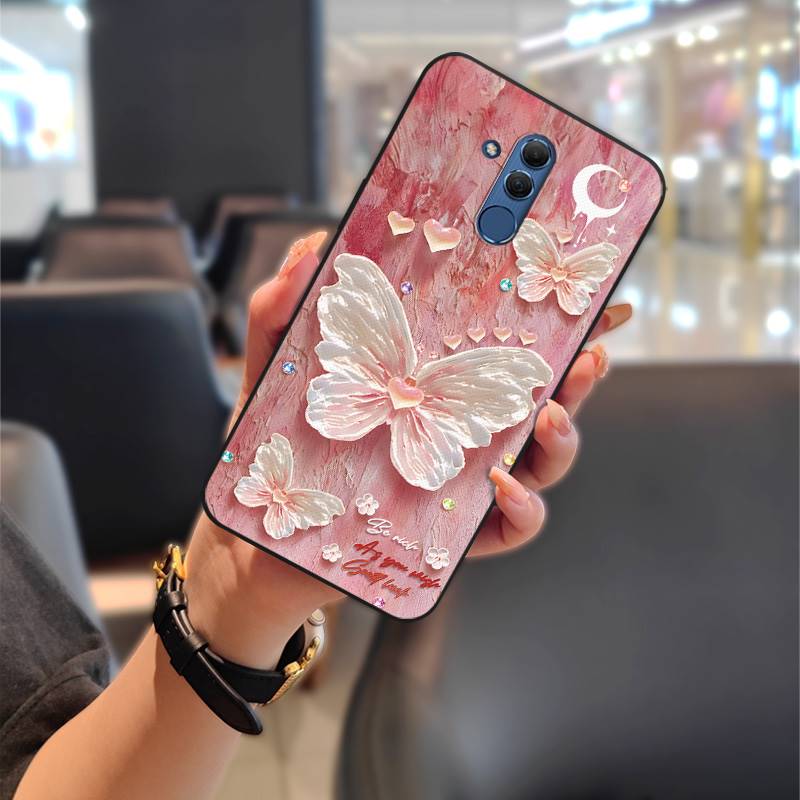 Cartoon Niedliche Handyhülle Für Huawei Mate 20 Lite Schutzhülle Vollständige Umhüllung Handy-Tasche Graffiti TPU Wasserdicht Staubdicht Huawei Mate 20 Lite