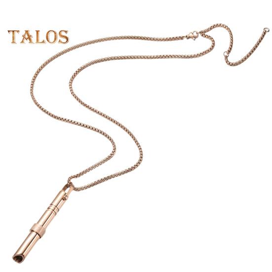 Achtsame Atmung Halskette mit drehbarer Perle Edelstahl Angstreduzierende Halskette Stress- und Paniklindernde Halskette Verstellbare Länge Meditation rose gold