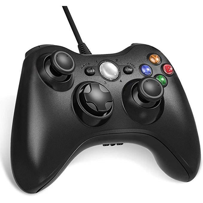 Xbox 360 Wired Controller, USB Wired Gamepad Game Joystick, mit Doppelvibration, Ideal für Windows7/8/10/PC/Xbox 360