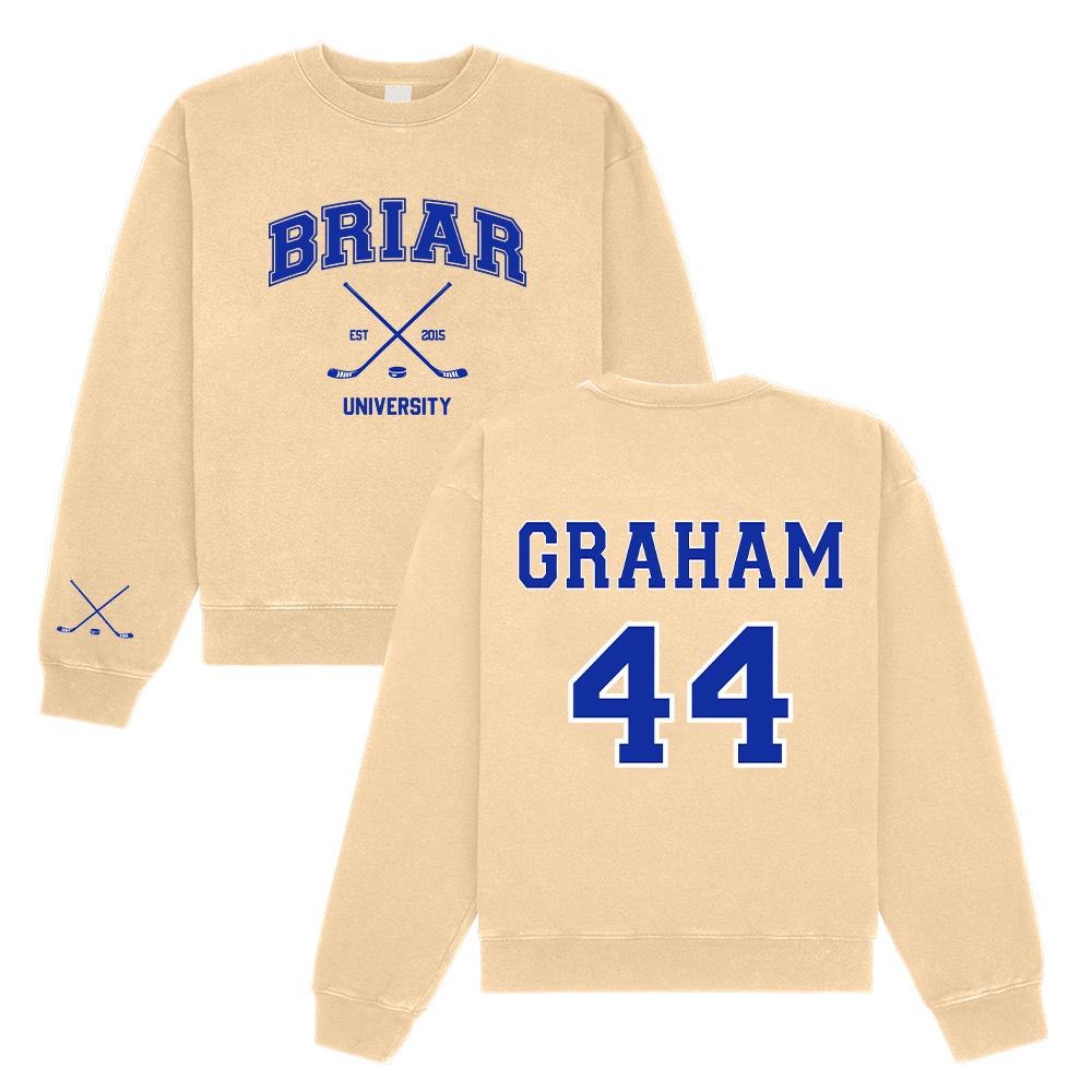 Off Campus GRAHAM 44 Rundhals-Shirts Hände weg Off Campus Lineal-Grafik Kleidung Damen Herren Neue Sweatshirts Freizeit Locker Pullover M khaki