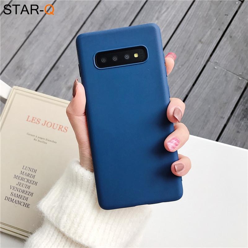 Silikonhülle für Samsung Galaxy S8 S9 S10 Plus S20 S21 S20FE S21FE S20Ultra Candy Color Hülle für Samsung Note8 Note9 Handyhülle Samsung S21 Ultra blau