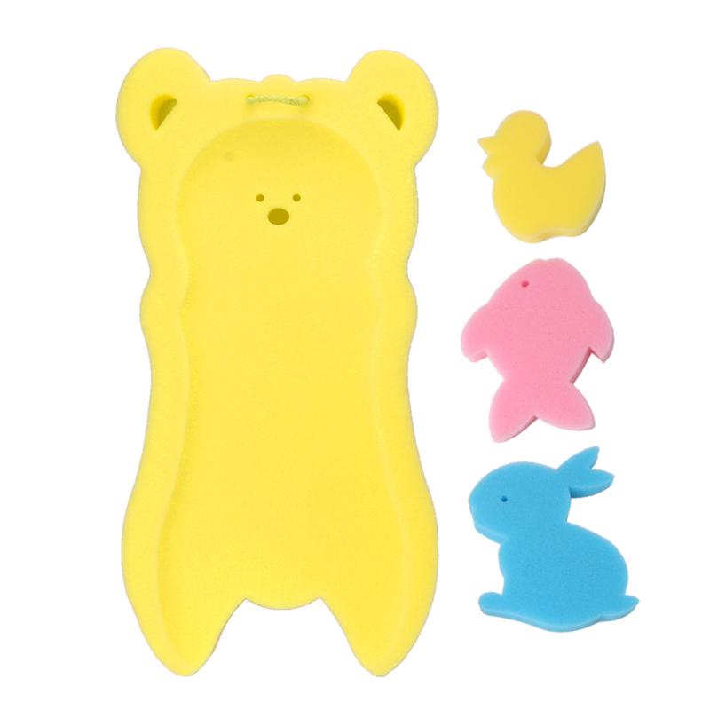 Anti-Rutsch-Schwamm-Pad für Neugeborene, Badewanne, Bade-Pad, Säuglingsdusche, Babypflege gelb