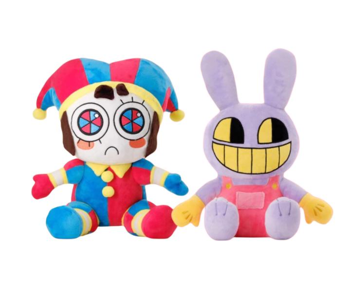 Magisches Circus Jax Kaninchenpuppe, warmes, niedliches Plüschtier, Pamney Clown Stoffpuppenkissen, limitiertes Geschenk für Mädchen zum Geburtstag oder zu Feiertagen