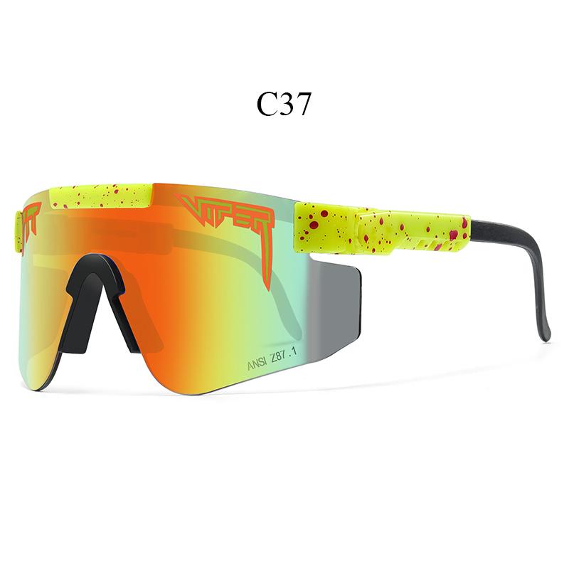 Erwachsene UV400 Radbrille Pit Viper Sonnenbrille Herren Damen Outdoor Baseball Brille Sportbrille Mtb Sonnenbrille