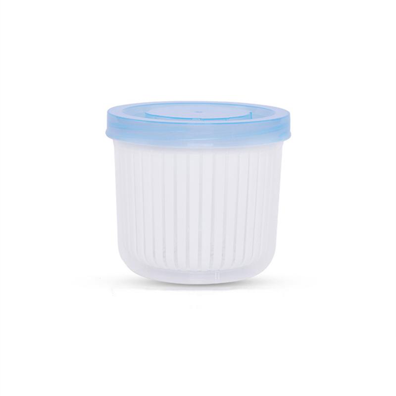 Kühlschrank Aufbewahrungsbox 4/6/1 Fach Lebensmittel Gemüse Obst Aufbewahrungsbox Kühlschrank Organizer Abtropfkorb Fleisch Zwiebel Transparent Frischhaltebox white