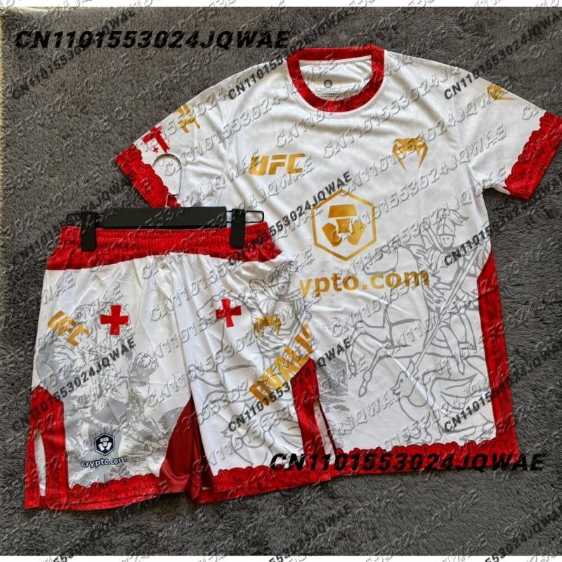 2026 Neues UFC MMA Future Technology T-Shirt Fighting Night Herren Damen Übergroß Atmungsaktiv Schnelltrocknend Boxen Training Sport Set 4XL