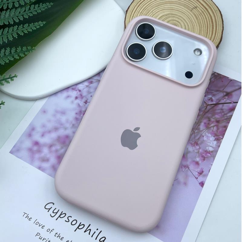 Handyhülle aus flüssigem Silikon für Apple iPhone 17 Pro Max - Einfarbig Große Aussparung Stoßfest Vollständige Abdeckung für iPhone 16/15/14/13/12/11/Pro/Plus/17 Air iPhone 17 Air hellrosa