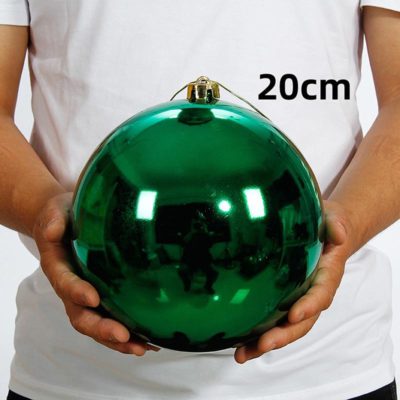 1 Stück 12/15/20 cm Weihnachtsdekorationskugel Christbaumschmuck Hängen Glänzende Kugel für Zuhause Bar Party Hochzeit Weihnachtsdeko