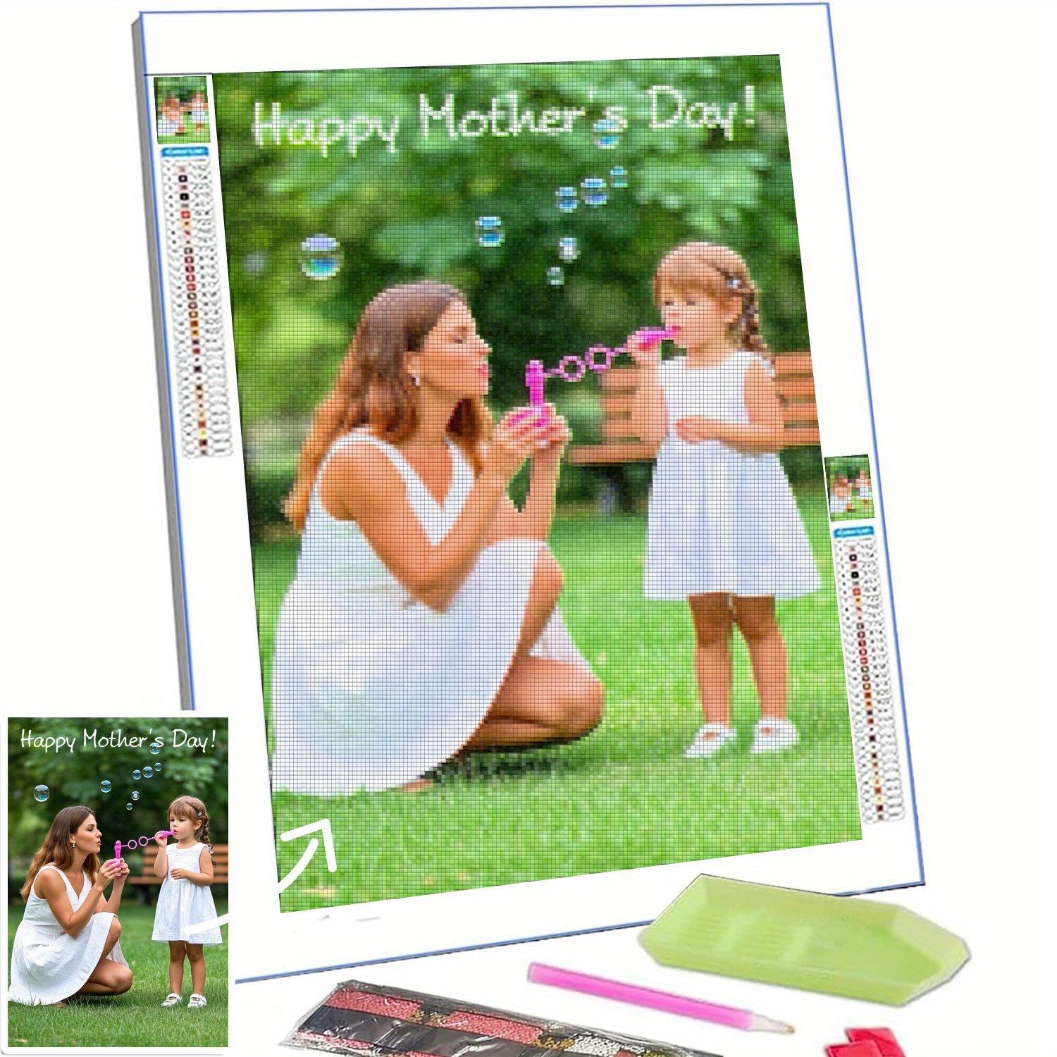 Personalisierte Diamond Art vom Foto Benutzerdefinierte Diamond Art Malsets für Erwachsene Vollbohrung Stickerei Bild Geschenke 40x50