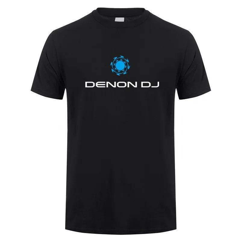 Denon Dj T-Shirt Sommer Herren Baumwolle O-Ausschnitt Kurzarm Player Media T-Shirts Mann Tops LH-303 2XL
