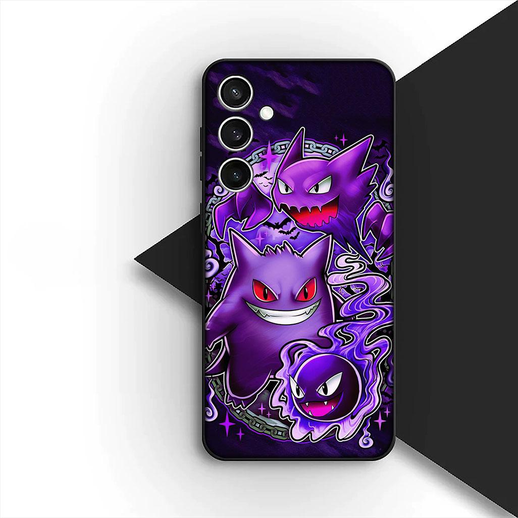 für Samsung Galaxy S20 S22 S21 FE Ultra Plus A07 A17 A15 A16 A25 A57 A37 Handyhülle P-Pokemons GO Gengar P-Pikachus Psyduck Galaxy S21 FE 5G