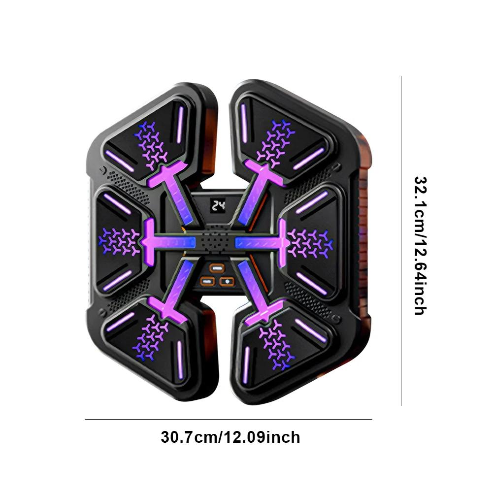 Musik Boxmaschine Intelligent Bluetooth Boxtraining Schlaggeräte Boxen Wandziel Boxsimulator Für Kind Erwachsene schwarz