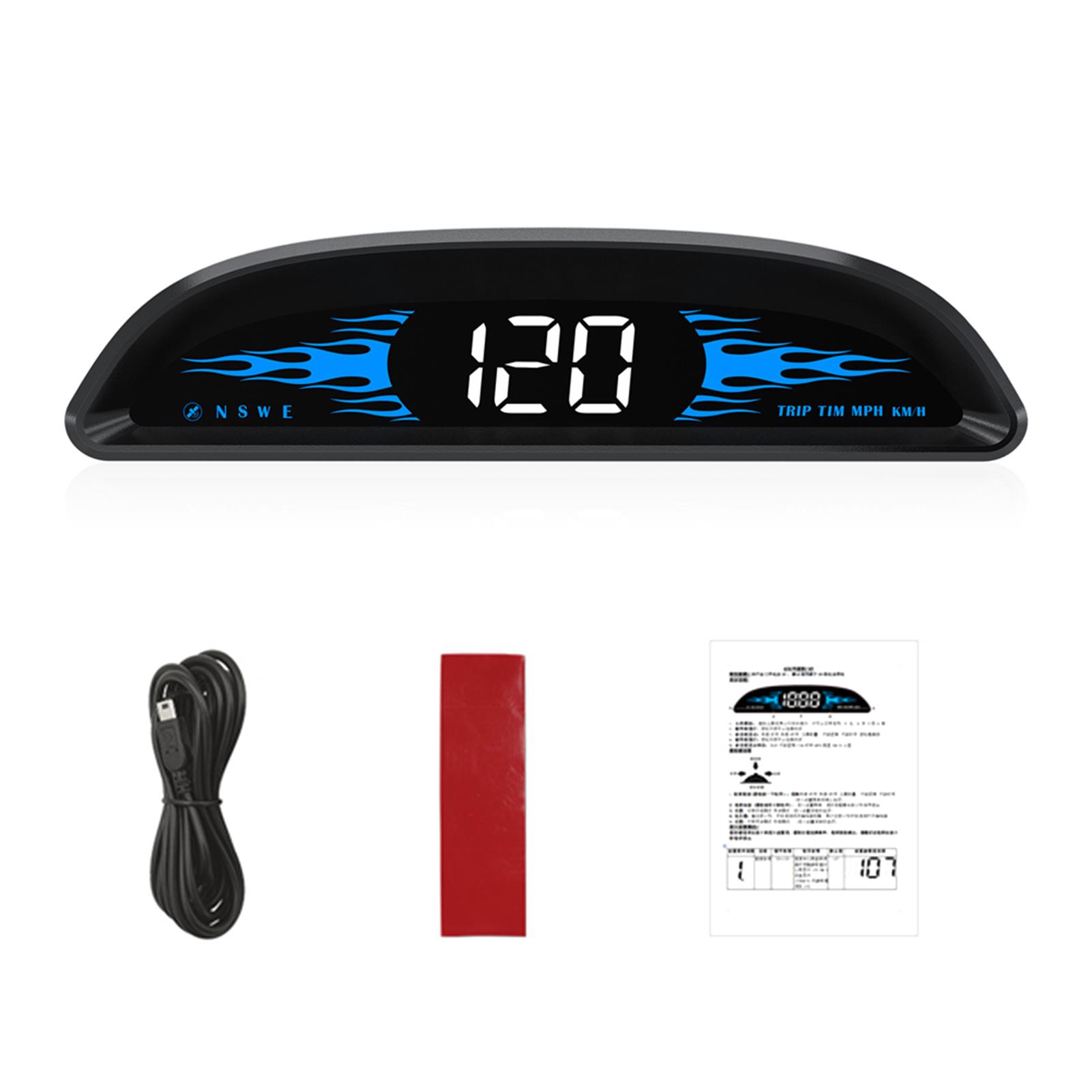 Auto HUD Head-Up Display Digital GPS Navigation Tachometer GPS Dual System Display Bildschirm mit schwarz